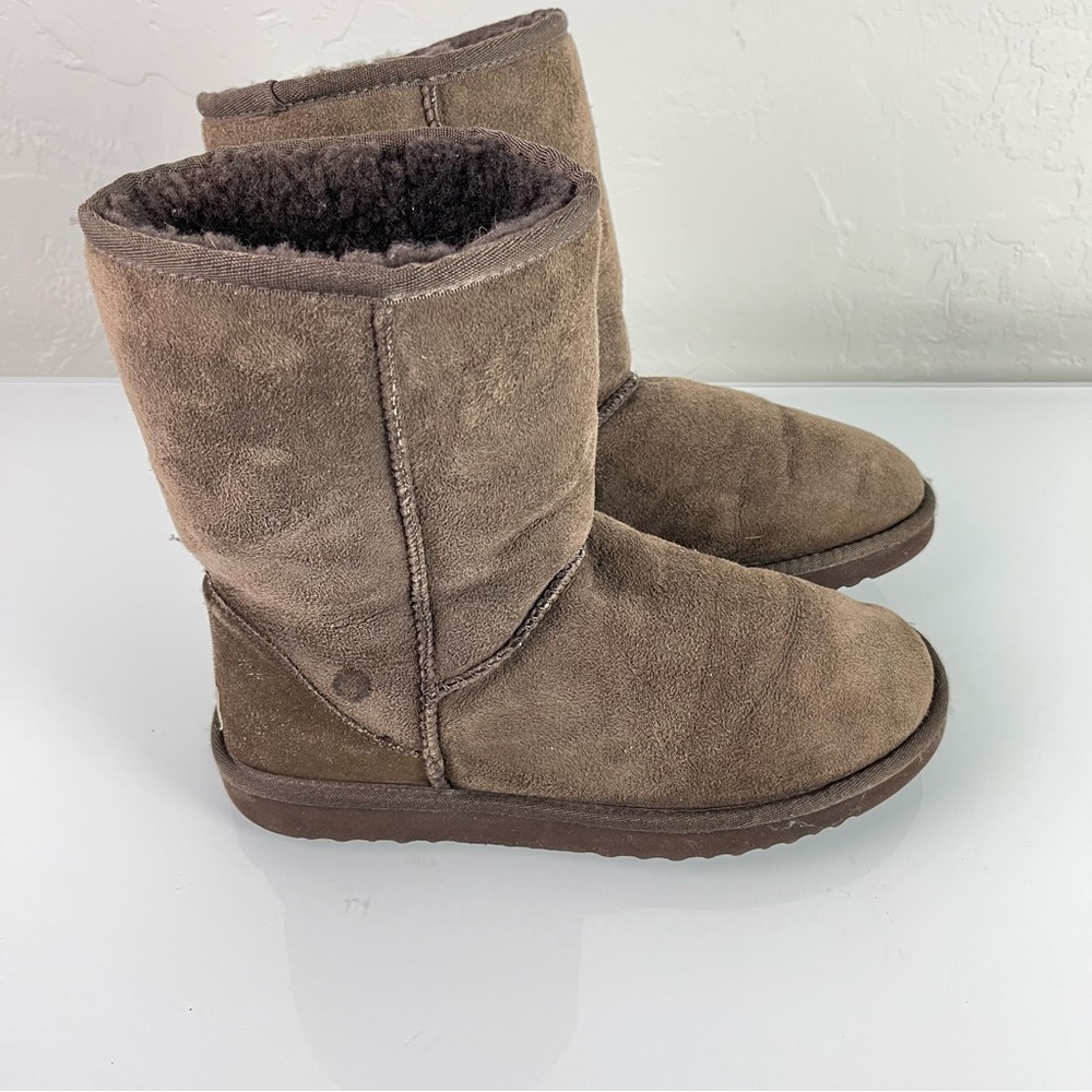 Ugg Boots Classic Short Solid Dark Chocolate Brow… - image 2